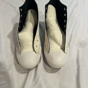 Converse White and Black High-Top Sneakers